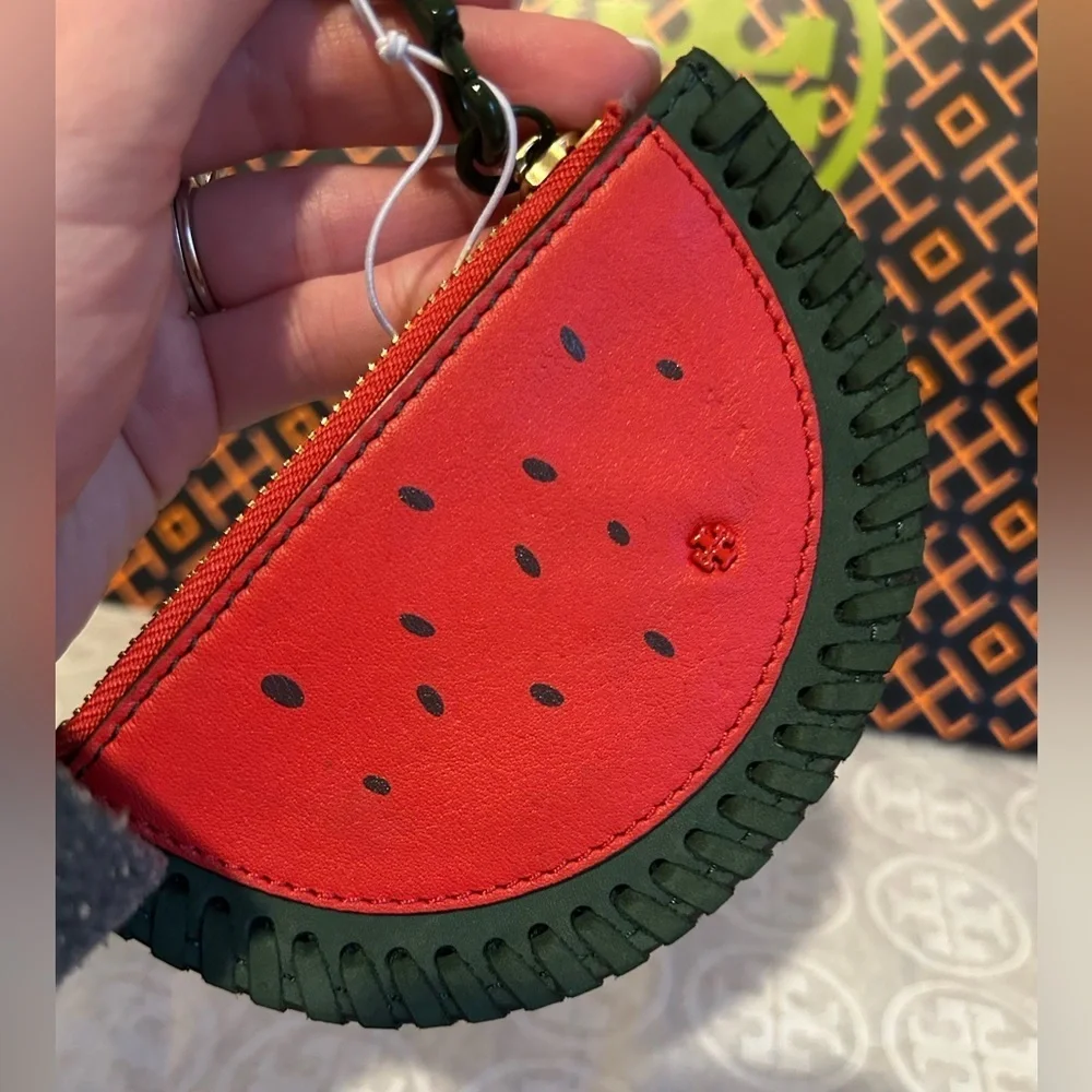 Tory Burch Watermelon Coin Pouch Key Fob